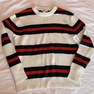 Striped crewneck sweater